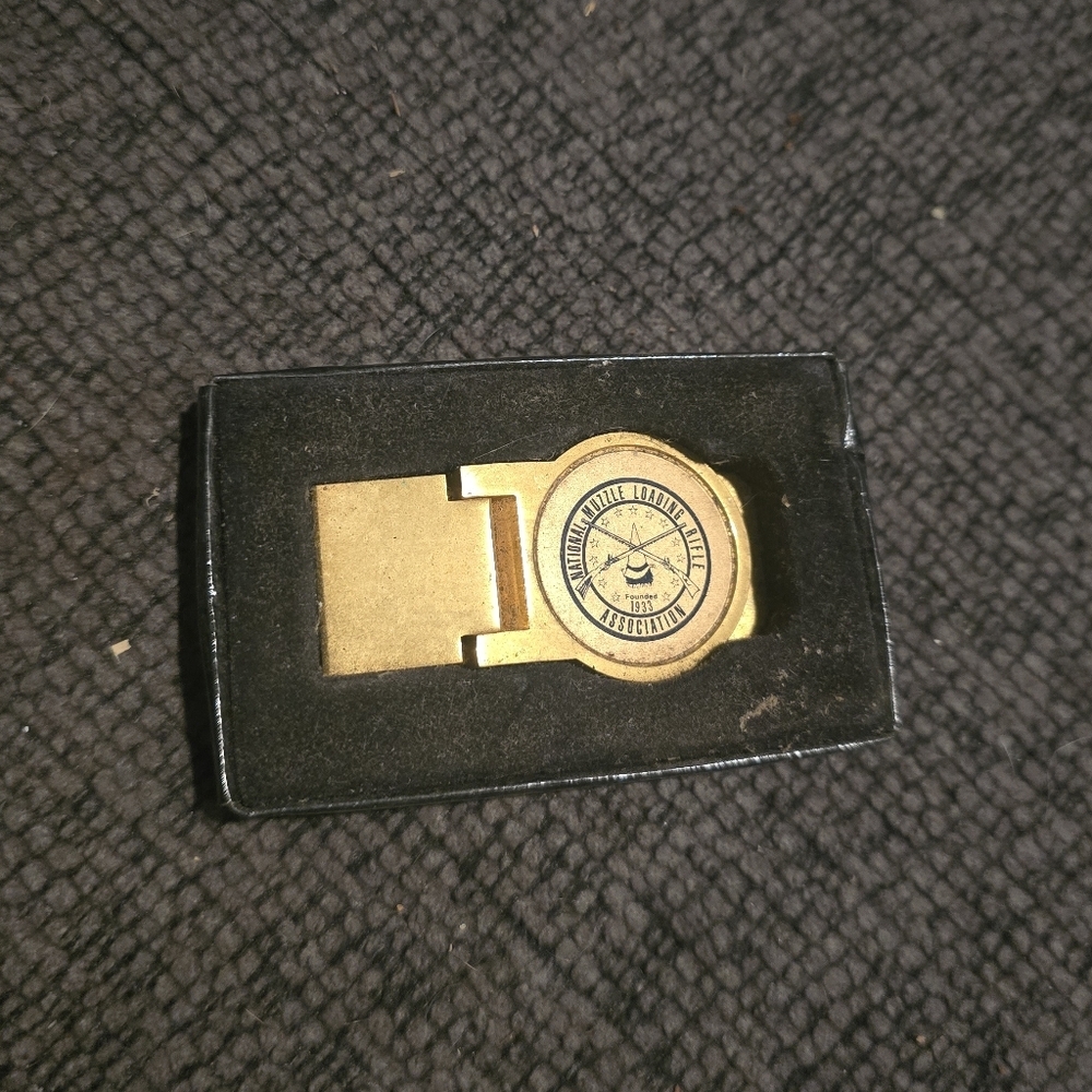 National Muzzle Loading Rifle Association Tie Clasp/Money Clip